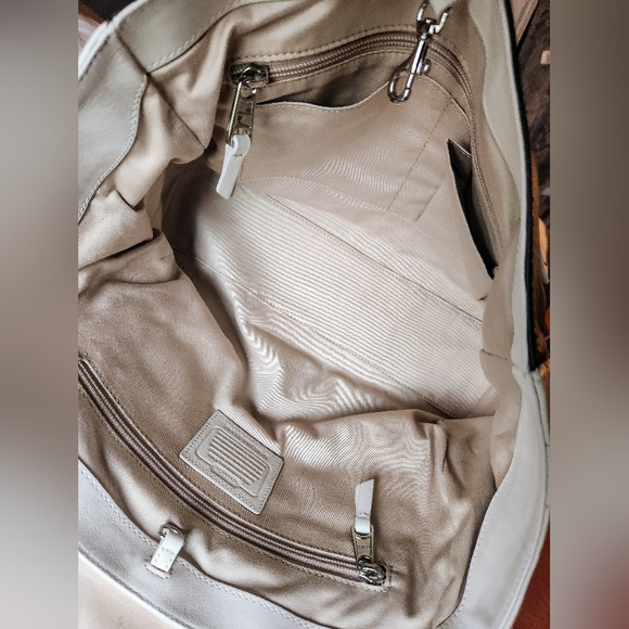 COACH LEGACY 21142  Multicolor Tweed and Leather Turnlock Two Way Bag RARE - Picture 5 of 13